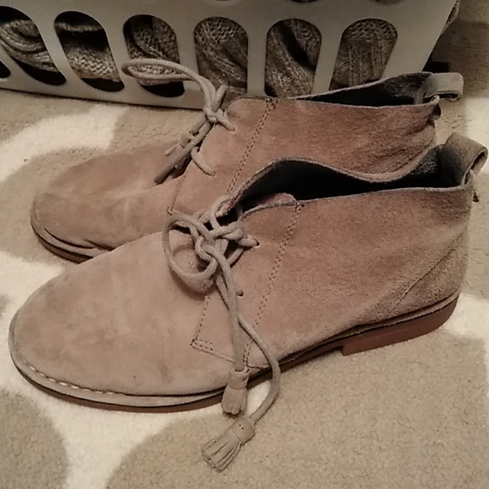 BOGO on all $8 shoes. Hush Puppies desert boots